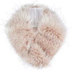 Detachable Faux Fur Scarfs for Women Ivory Classic